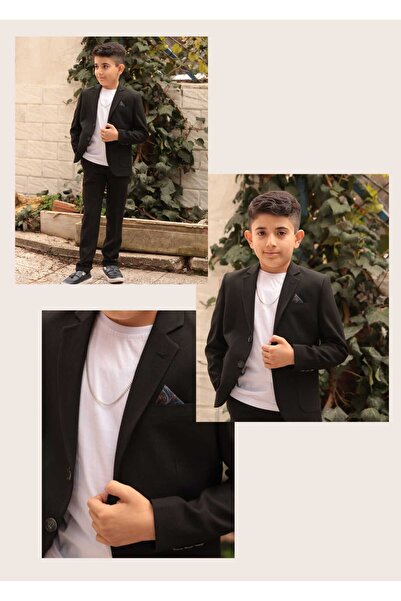 RİNDO KİDS Erkek Çocuk Keten Spor Takım Elbise