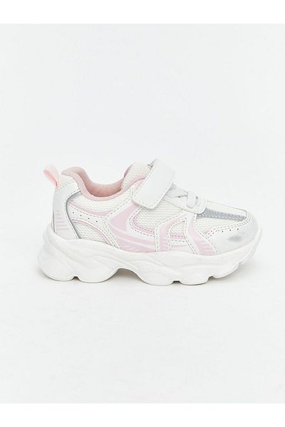 LC Waikiki Baby Girl's Sports Shoes with Laces and Velcro
