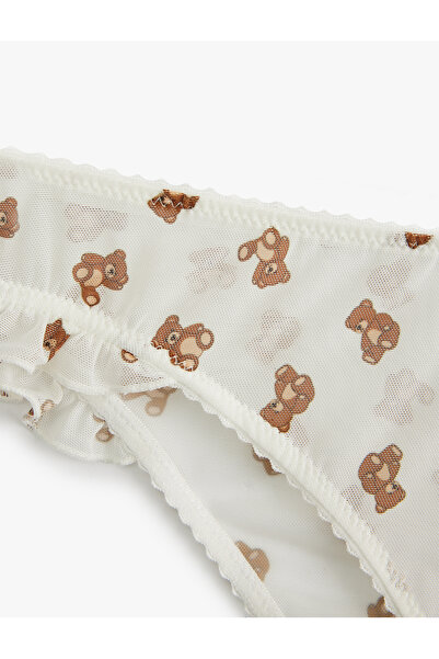 Koton Chiloți brazilian din tul cu imprimeu ursuleț