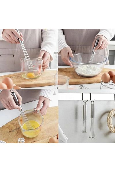 Tanemce New Generation Adjustable Stainless Steel Metal Bead Ball End Egg Beater Sauce Mixer