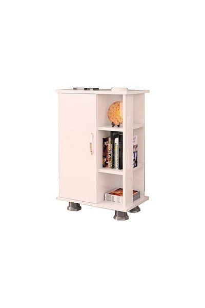 House One Coffee Corner|Coffee Table MDF with Large Storage Capacity Suitable -white-91x35x60cm