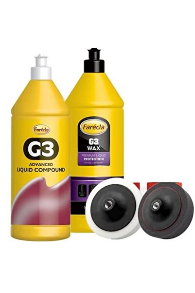 Genel Markalar Hediyeli G3 Pasta 1 Litre G3 Wax Cila 1 Litre 1 Adet Sünger He...