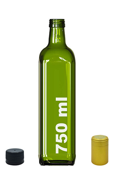 Afracam Lockable Oil Can 750 ml Green Maraska Empty Glass Bottle with Door 1 ...