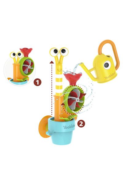 Yookidoo Yookidoo Bath Toy, Flower & Playful Snail, 18 months+