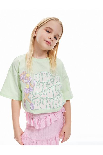 Koton Licensed Lola Bunny Printed Cotton Short Sleeve T-Shirt