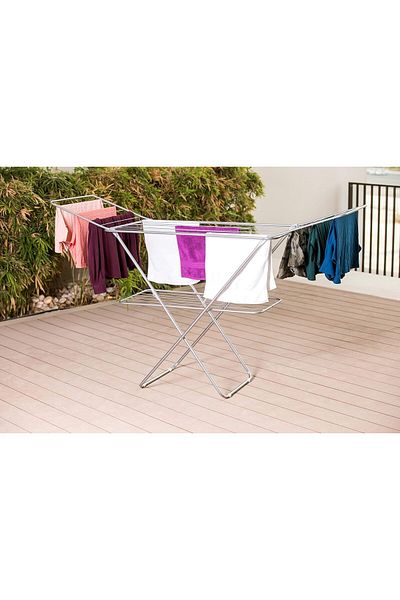 Generic Wave Tech Stainles Stel Lightweightt and Eaasy Clothees Dryeer, Silveer