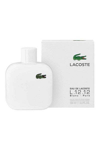 Lacoste Eau De Lacoste L 12 12 White Edt 100Ml - ماء تواليت أو دو لاكوست L.12.12 وايت 100ملليلتر