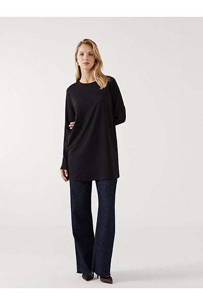 LC Waikiki New Season Crew Neck Textured Women's Tunic - S5As53Z8