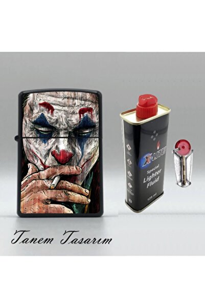 Tanem Tasarım Marlboro - Benzinli Çakmak(x-lite Benzin Gazı 125 Ml Ve 5'li Ça...