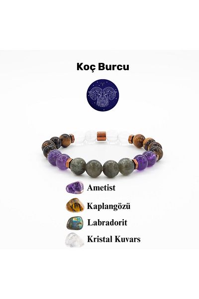 ŞUFAYS Aries Natural Stone Bracelet