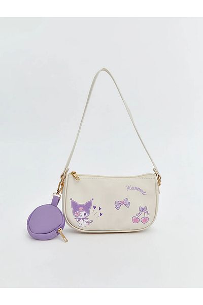 LC Waikiki Accessories Ecru Kuromi Printed Girl's Shoulder Bag