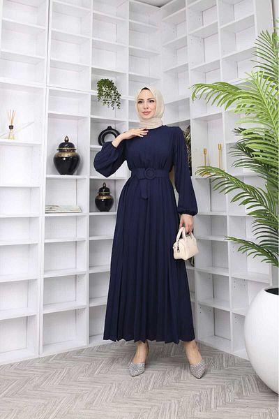 MODA MAÇKA PARK Ayrobin Loose Dress from the Pleated Robe