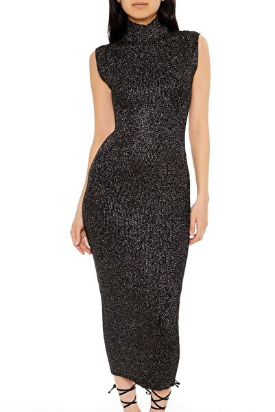 Forever 21 Simli Örme Maxi Kazak Elbise