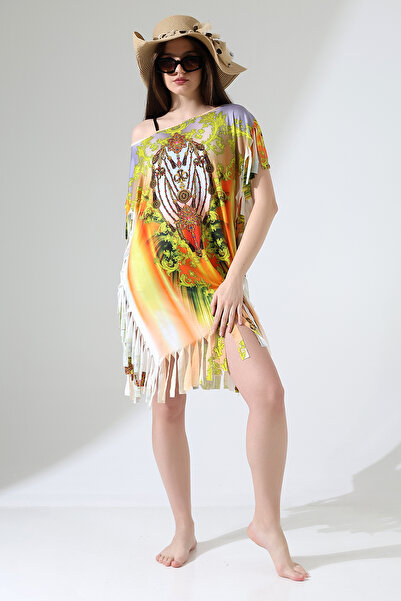 Esberin Patterned Tasseled Pareo