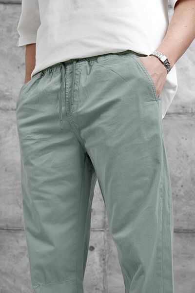 NOMARC Mint Green Yp Elastic Leg Trousers