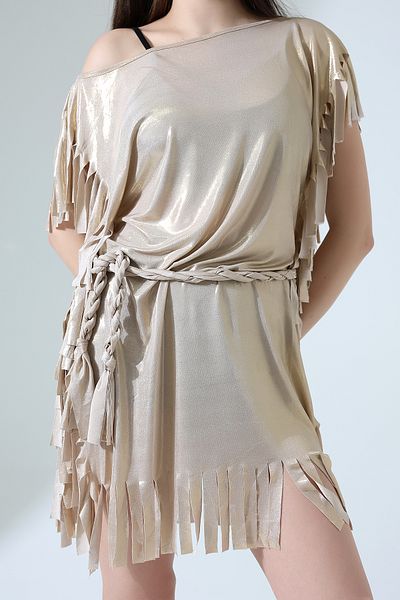 Esberin Pareo with Foil Tassels