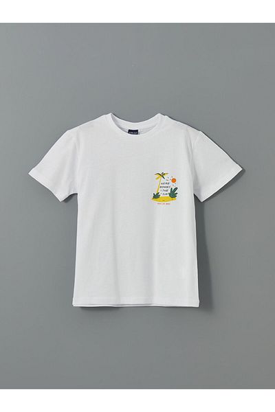 LC Waikiki Νέα σεζόν Crew Neck Boy's Tisort - S5I147Z4