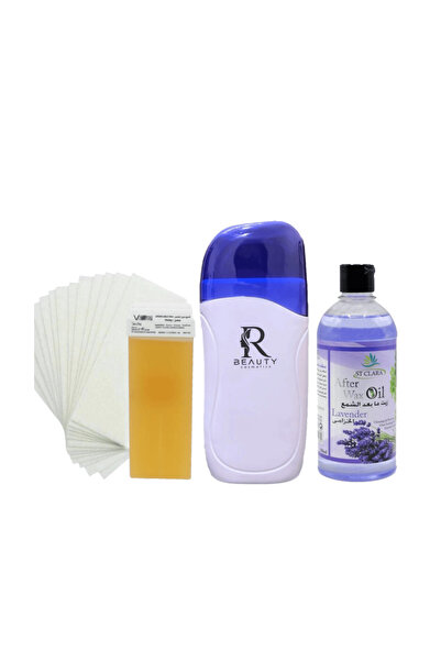 Beauty Star مجموعة ازاله الشعر بجهاز تسخين الشمع مع زيت ما بعد الشمع مع خرطوش...