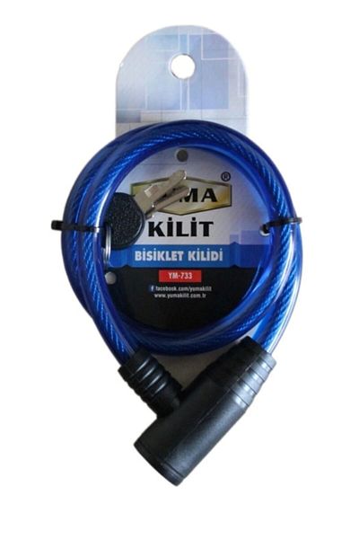 VİCEM Yuma YM-733 Blue 65 cm Bicycle Lock