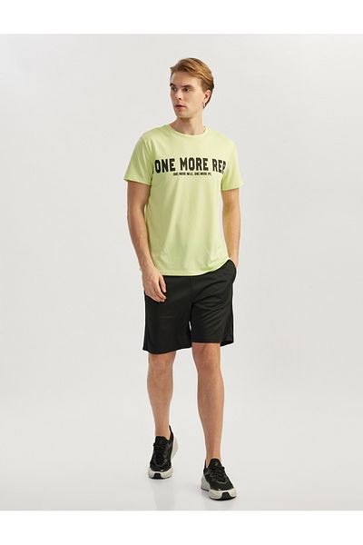 Koton Printed Short Sleeve Crew Neck Oversize Sports T-Shirt