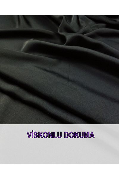 Kumaş Parça Πλεκτό βισκόζης σε μαύρο χρώμα (Πλάτος 140 cm x Μήκος 180 cm)
