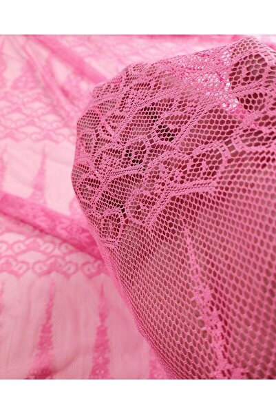 Kumaş Parça Неоновий рожевий тонкий трикотаж (ширина 150 см x довжина 160 см)