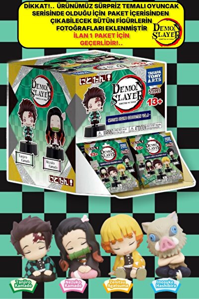 TOYFEST Twinchees Demon Slayer Figürleri Uyuyan Sürpriz Minikler - 5 CM - 1 ADET