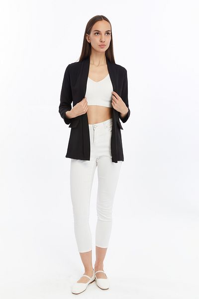 CNR TEKSTİL Lycra Blazer Look Jacket