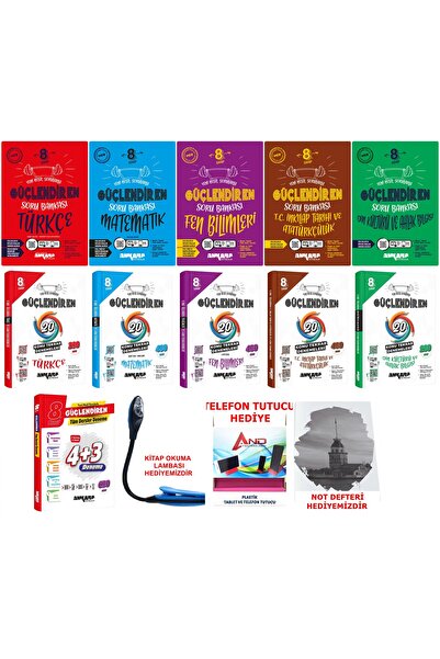 Ankara Yayıncılık 2024-2025 LGS 8 Sınıf Tüm Dersler Güçlendiren Sorular Ve De...