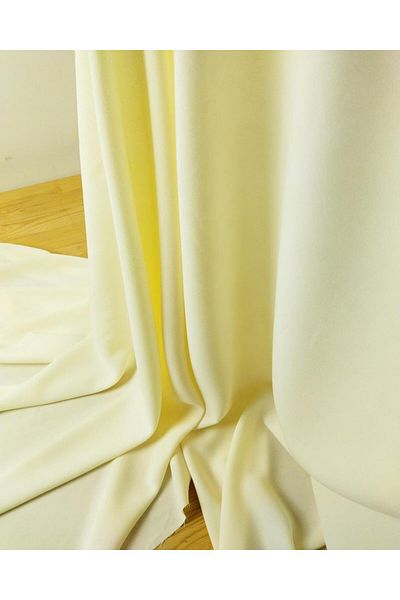 Kumaş Parça Κρεπ σε κρέμα χρώματος (Πλάτος 140 cm x Μήκος 160 cm)