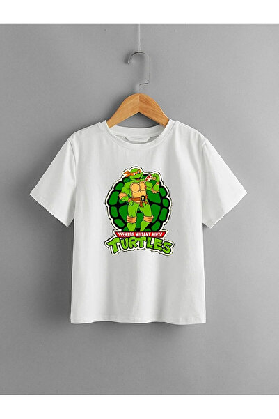THİS GYOX تي شيرت للأطفال مطبوع عليه نينجا تيرتلز