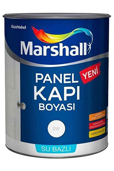 Marshall Panel Kapı Boyası Beyaz 2.5lt=3.5kg-kapılarınızın Doğal Görüntüsünü Bozmaz-mükemmel Sonuç