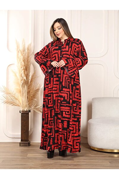 MODA Button-Up Collar Placket Spanish Sleeve Woven Women's Plus Size Dress