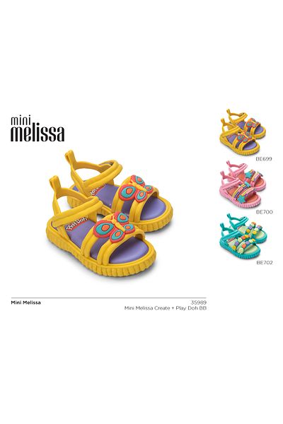 Mini Melissa Create Girl's Colorful Sandals