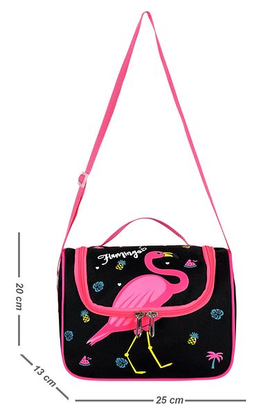 Roxy Licensed Black Flamingo Waterproof Thermal Insulated Lunch Box