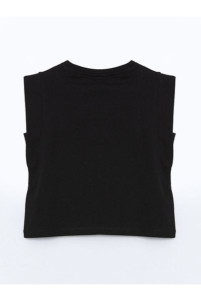 LC Waikiki Tricou pentru fete cu gât crew de sezon nou - S5IB77Z4