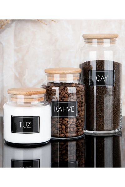 BÜYÜLÜ HOME Bamboo Vacuum Jar Lid 4 Pieces