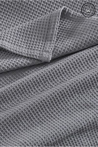 VESSİNOHOME White/Colorful Waffle Bedspread 100% Cotton Hotel Relationship