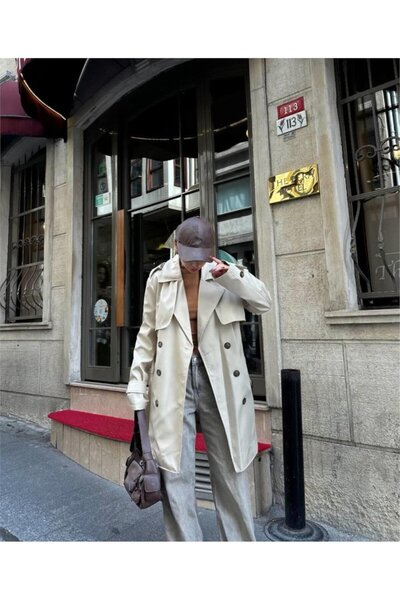 Modayakamoz Trench Short Chanel Size - Ecru