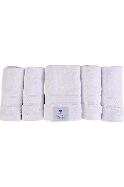 ORCHID DESIRE FACE TOWEL 30X30CM WHITE