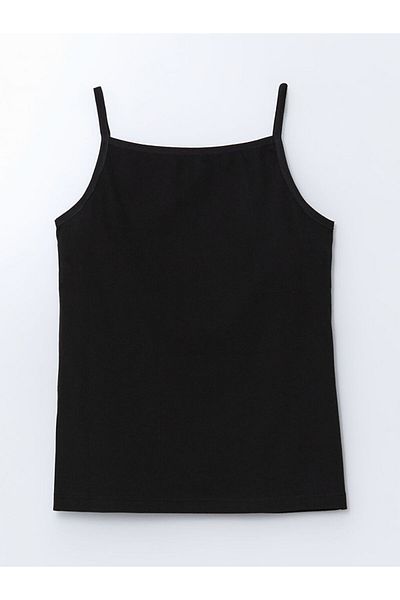 LC Waikiki New Season Square Collar Girl's Undershirt - S5Gr07Z4