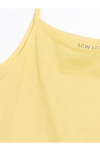 LC Waikiki New Season Square Collar Girl's Undershirt - S5Gr07Z4
