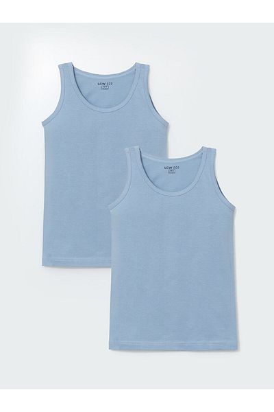 LC Waikiki New Season Crew Neck Boys' Undershirt 2-Piece - S5Hu47Z4