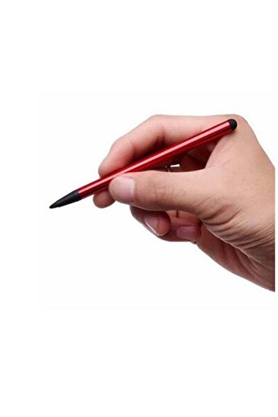 Generic Multi-Functional Capacitive Stylus 12centimeter Red