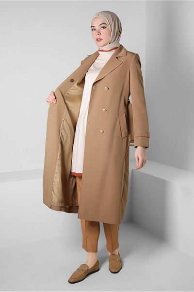 Alvina CRUVASE COLLAR TRENCH COAT 10812