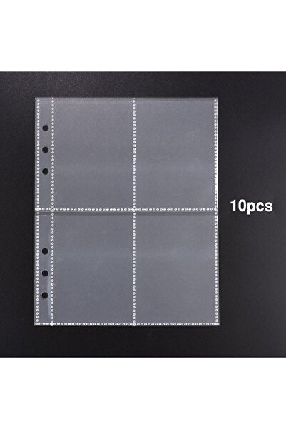 Choice 01- حقيبة تخزين - 10 قطع A5 شفافة 6 فتحات حزام تخزين حقيبة تخزين لقطع ...