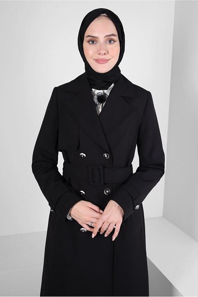 Alvina CRUVASE COLLAR TRENCH COAT 10812