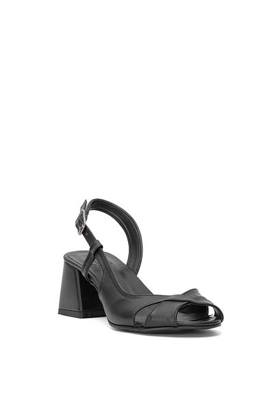 Beety Pantofi negri cu toc clasic de damă 25BY25.958C