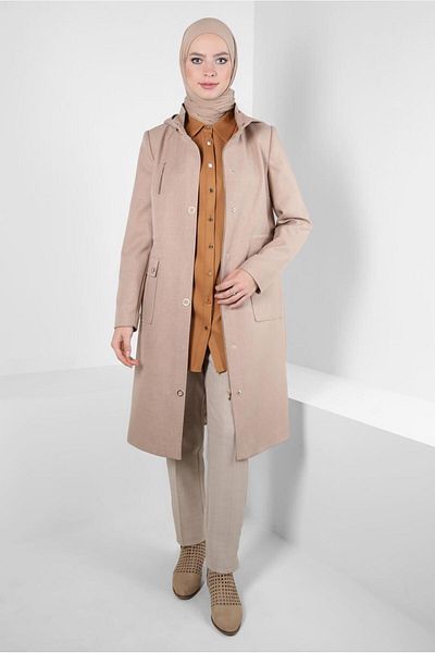 Alvina HOODED TRENCH COAT 10837