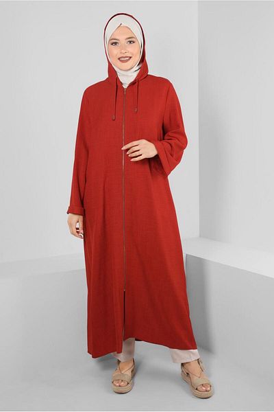Alvina Hooded Cap with Tie Back Detail 43830